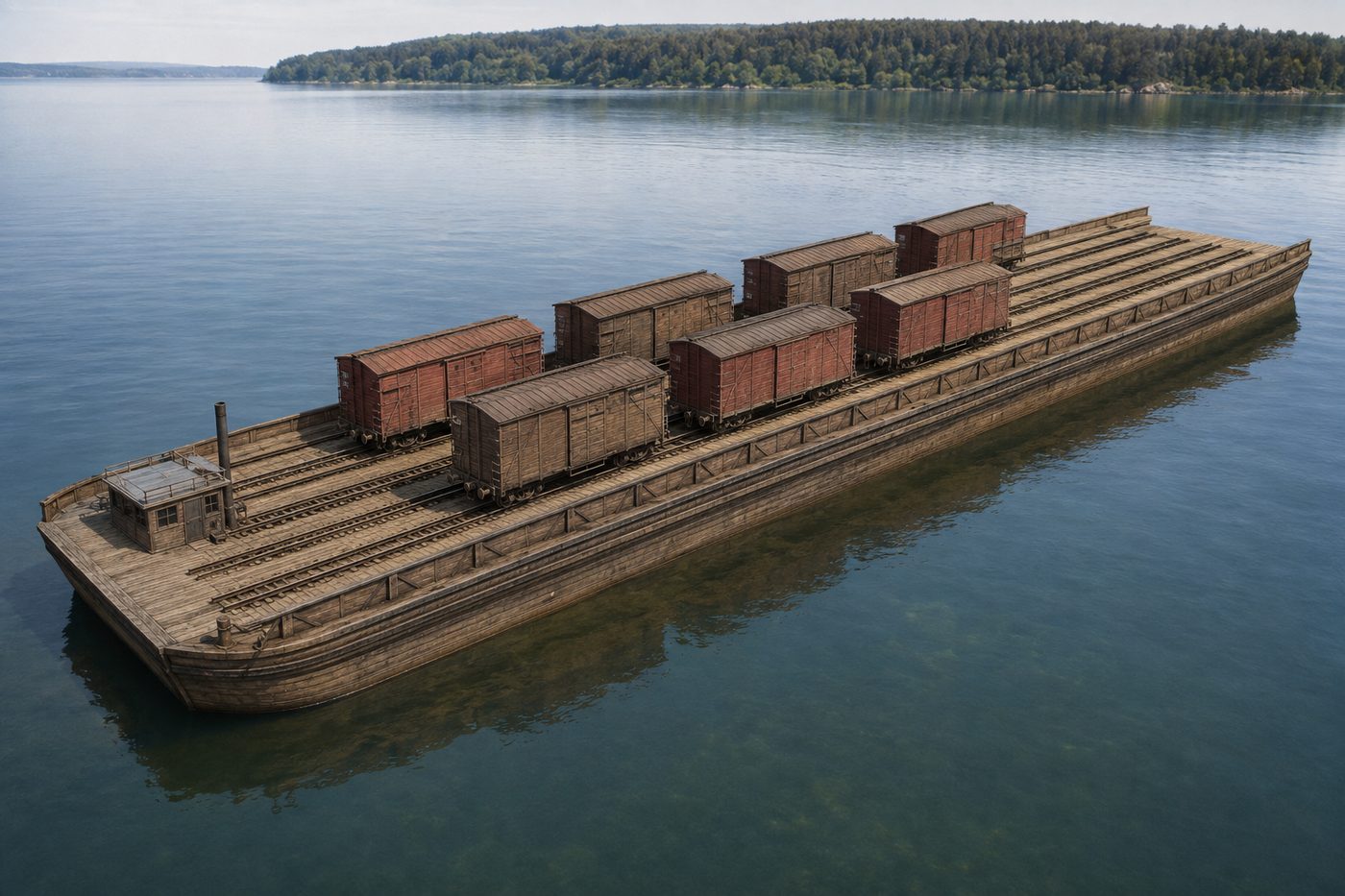 AI-generated illustration of the Barge #1
