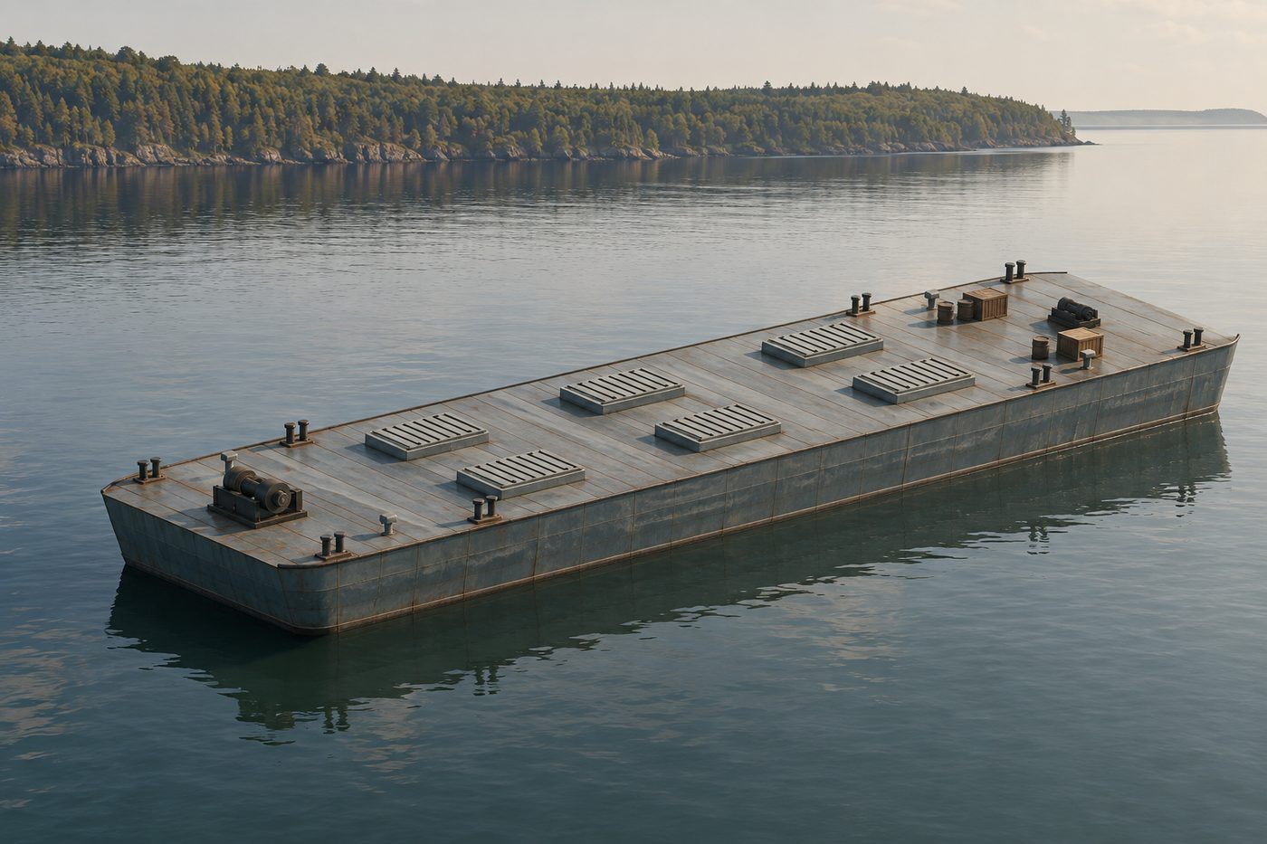 AI-generated illustration of the Barge No. 012
