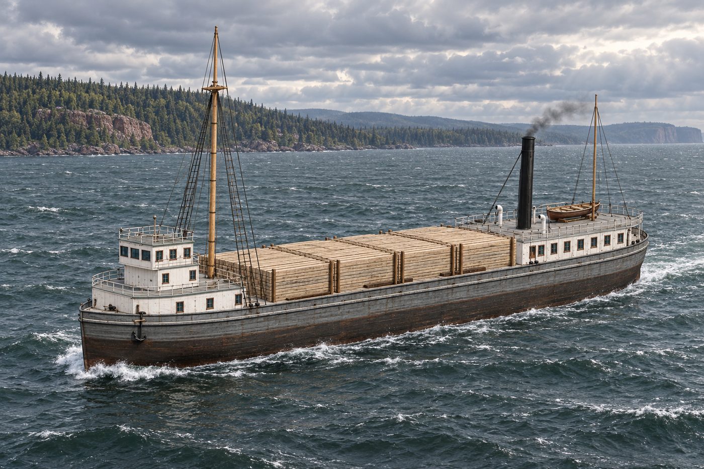 AI-generated illustration of the Charles H. Bradley