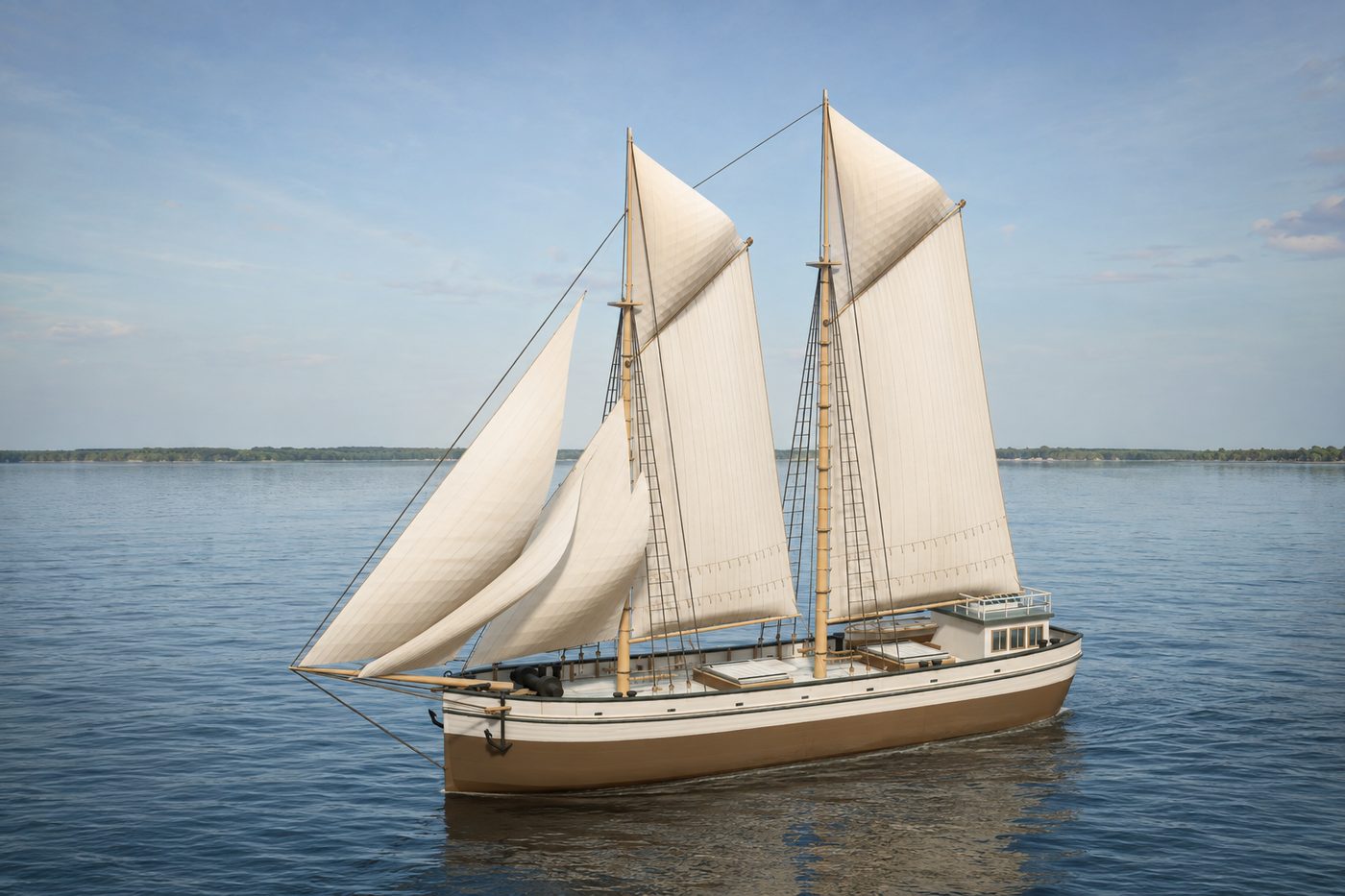 AI-generated illustration of the James H. Hall