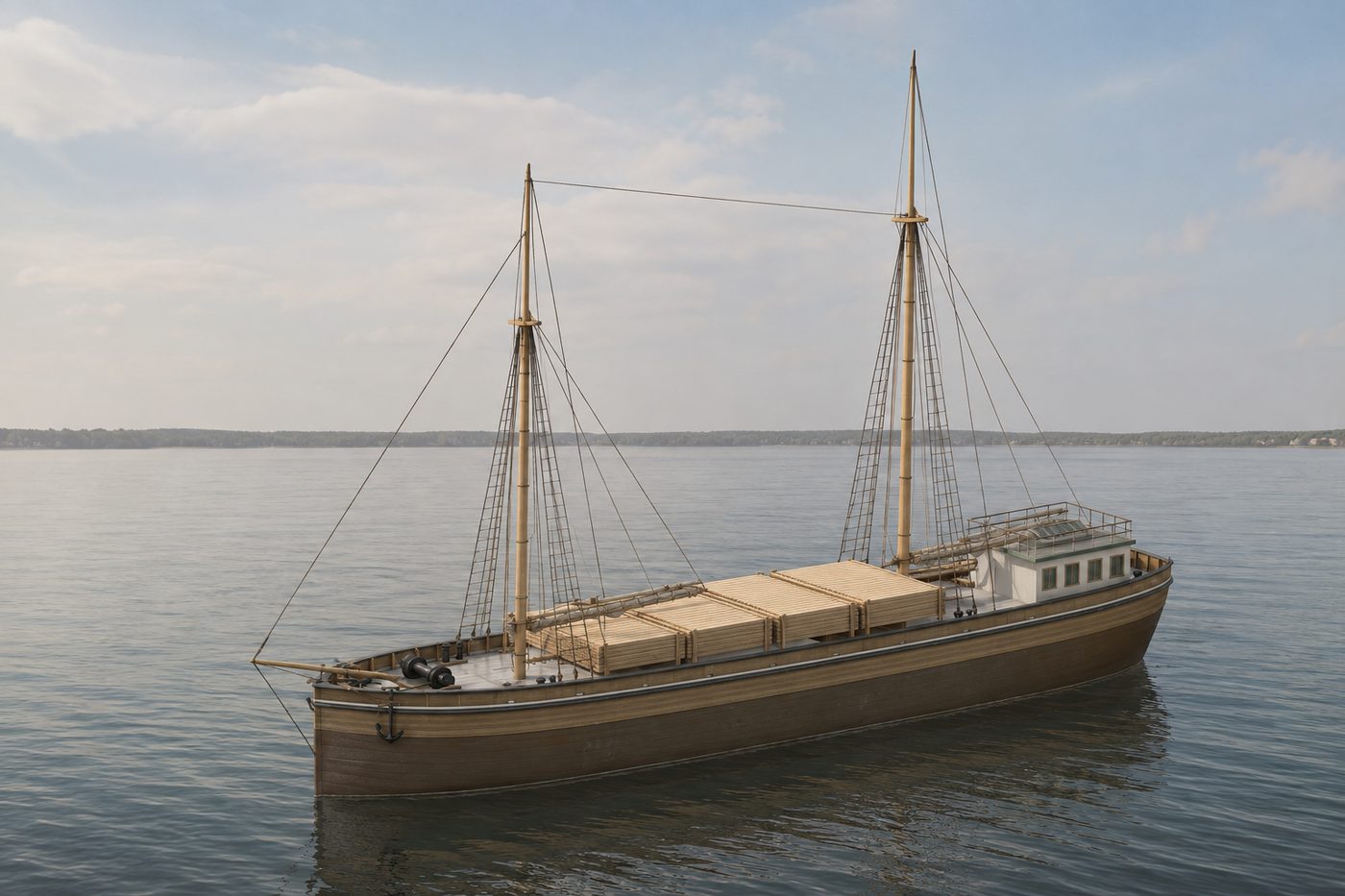 AI-generated illustration of the John F. Warner