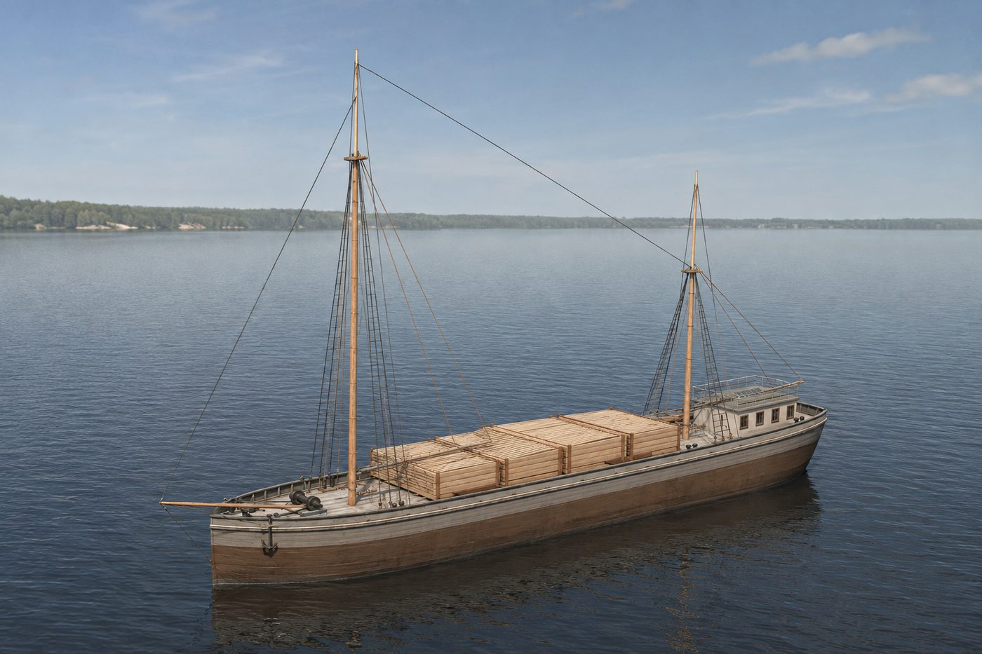 AI-generated illustration of the John T. Johnson