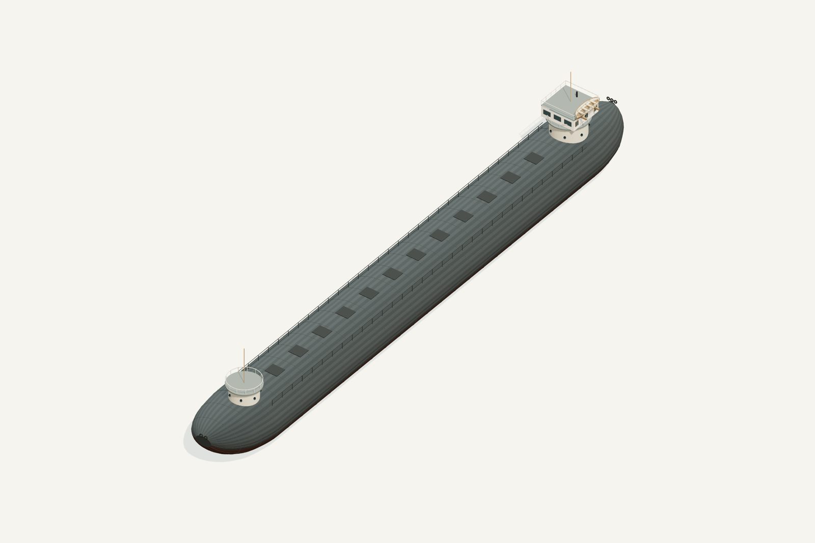 Sagamore reconstruction, deck view, rendered from the 3D model