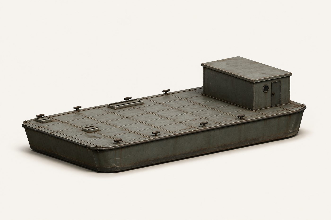 AI-generated illustration of the Steel barge aka Carbide Barge